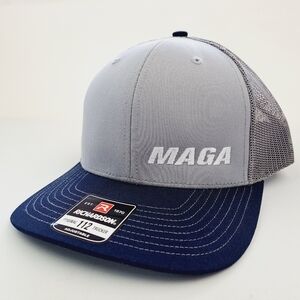 MAGA Trump 2024 Richardson 112 Trucker Mesh Snapback Cap Hat